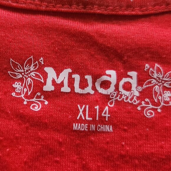 🌼 Mudd Rusty Red Floral Romper – Size XL (14), Adjustable Straps & Lace Detail - Picture 6 of 7